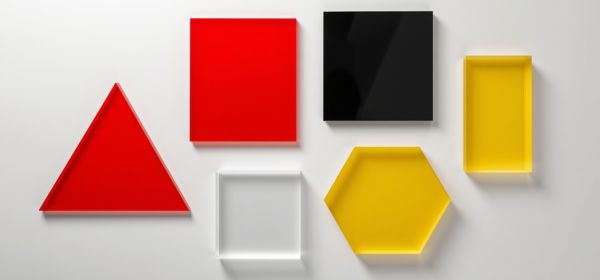 Precision laser cut acrylic geometric shapes